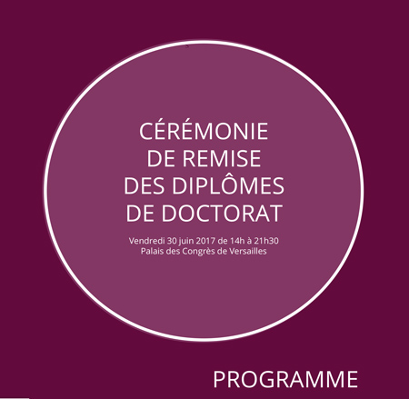 Cérémonie doctorats Université Paris-Saclay