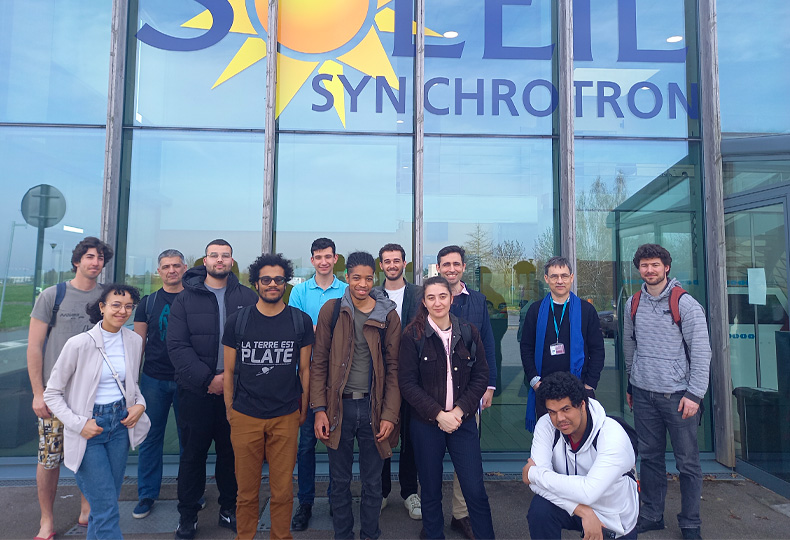Visite du synchrotron SOLEIL avec les élèves en 3e année du département d'enseignement et de recherche (DER) Nikola Tesla